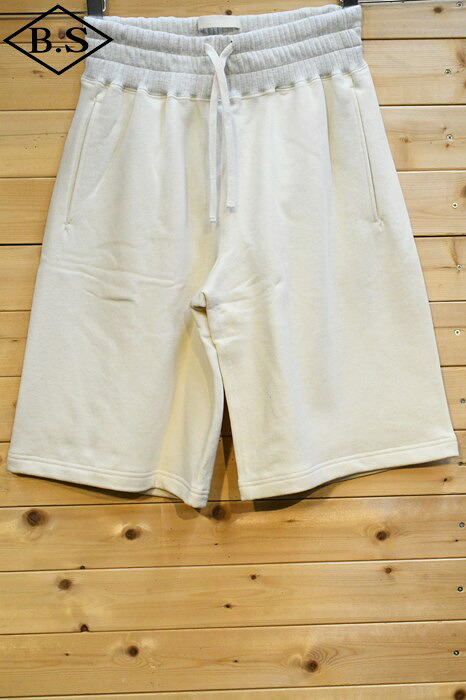 【期間限定ポイント5倍】ナイジェルケーボン Nigel Cabourn スウェットパンツ 80460051045 FRENCH TERRY SEWAT SHORT フレンチテリースウェットショート アイボリー｜BarnStormer3号店