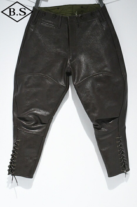 【期間限定ポイント5倍】ワイツーレザー Y’2 LEATHER レザーパンツ YK-08-G GOAT SKIN 40'S JODHPURS PANTS 山羊皮 BROWN|BarnStormer3号店