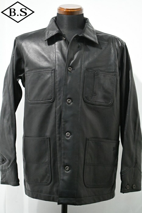 【期間限定ポイント5倍】ショット schott レザージャケット 7823950079 LAMB LEATHER COVERALL JACKET ラムレザー カバーオール ジャケット ブラック｜BarnStormer3号店