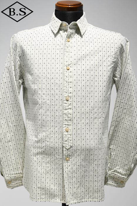 【期間限定ポイント5倍】プリクエル PREQUEL 長袖シャツ S1004 Indigo Stripe Shirt インディゴストライプシャツ Indigo