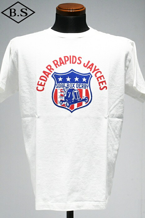 【期間限定ポイント5倍】フルカウント Tシャツ FULLCOUNT 5500PT-11 Soap Box Derby(25SS) Wht T Shirt ホワイト
