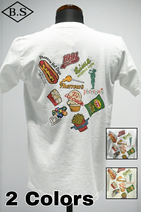フェローズ PHERROW’S Tシャツ 25S-PT17 American foods