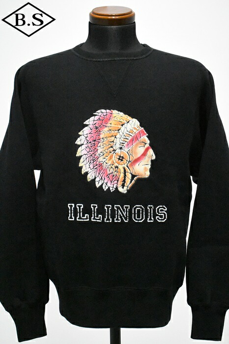 ジェラード スウェット JELADO スウェット AB12201 ILLINOIS Flocky Pt Sweat Black