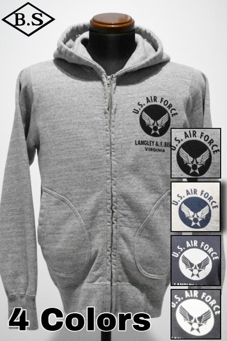 【期間限定ポイント5倍】バズリクソンズ BUZZ RICKSON’S スウェット BR65599 FULL ZIP SWEAT PARKA U.S. AIR FORCE フルージッパー スウェット パーカー エアフォース
