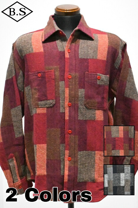 【継続期間押さえる尖んがり5倍】シュガーケーン SUGAR CANE 長袖プルオーバー SC29590 / RANDOM PATCHWORK WORK SHIRT