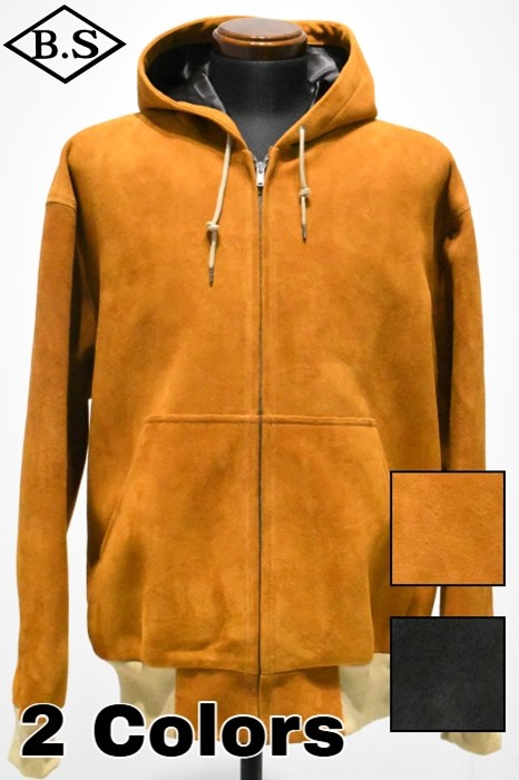 【期間限定ポイント5倍】シーワークス CWORKS レザージャケット CWJK016 Deerskin Hooded Parka Crispy ディアスキン フーデッド パーカー クリスピー