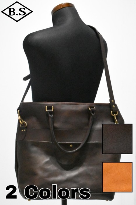バッグ vasco-LEATHER TRAVEL TOTE BAG - LARGE VASCO 