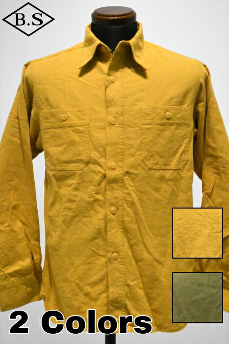 クッシュマン 長袖シャツ CUSHMAN 25703 NEL WORK SHIRTS