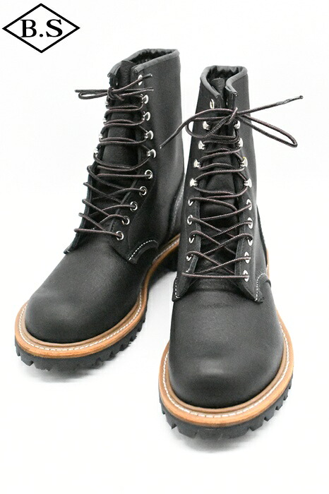 レッドウィング REDWING ブーツ NO.4501 8-inch Logger (Non-Steel Toe) 8インチ ロガー (ノン・スティールトゥ) BLACK