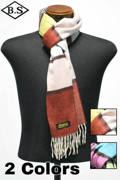【期間限定ポイント5倍】ダッパーズ Dapper’s ストール LOT1815Cashmink Scarf by V.FRAAS RANDOM BORDER