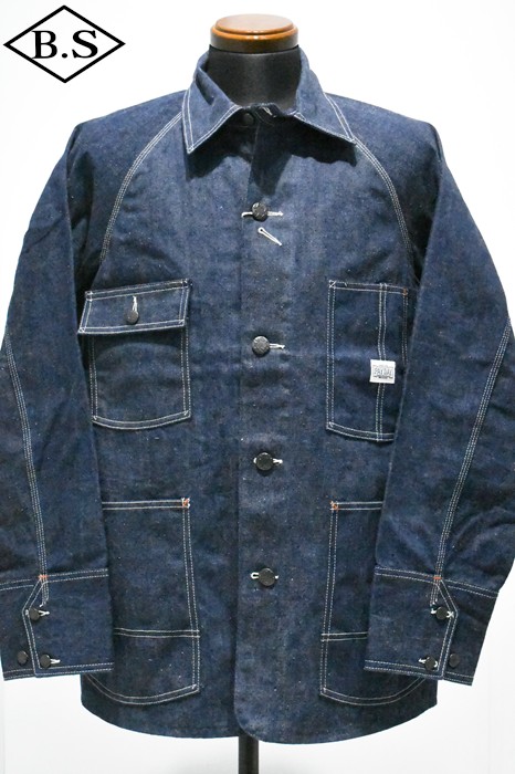 【継続期間制限事項尖んがり5倍】ペイデイ PAYDAY アウター PD28-CA-5  30\u0027 CHINSTRAP COVERALLノンウォッシュ INDIGO メンズファッション-コート・ジャケット