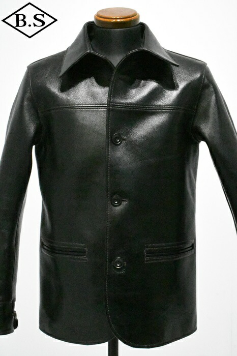 【期間限定ポイント5倍】ワイツーレザー レザージャケット Y’2 LEATHER LSC-76-C ANILINE STEER ROUNDED HEM CAR COAT BLACK (TEA-CORE)|BarnStormer3号店
