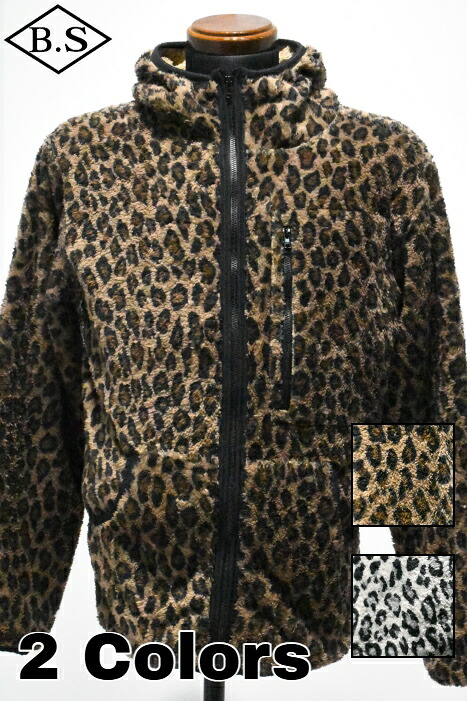 クッシュマン CUSHMAN ジップパーカー 66930 LEOPARD FLEECE ZIP PARKA