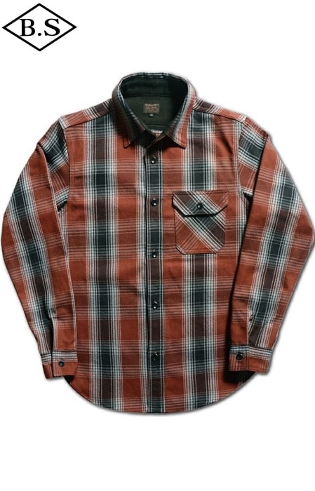 楽天市場】デラックスウェア DELUXEWARE ヘビーネルチェック 長袖