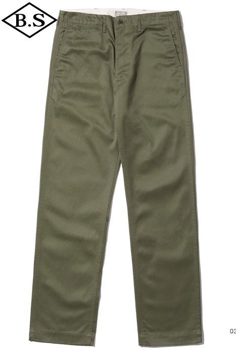【継続期間制限事項尖んがり5倍】バズリクソンズ BUZZ RICKSON’S ズボン下 BR40025A ORIGINAL SPEC CHINOS チノ オリーブ