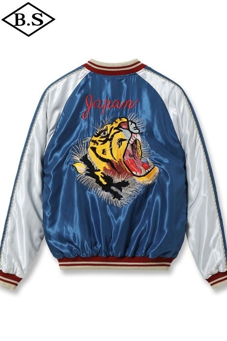 【期間限定ポイント5倍】テーラー東洋 TAILOR TOYO スカジャンTT15877-125 / Mid 1950s Style Acetate Souvenir Jacket “TIGER HEAD” × “JAPAN MAP”|BarnStormer3号店