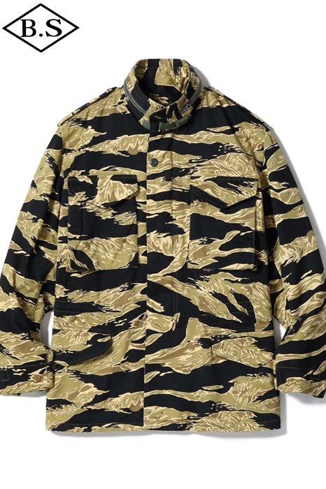【継続期間制限事項尖んがり5倍】バズリクソンズ BUZZ RICKSON’S アウター Lot No. BR15885 / JACKET, MAN\u0027S FIELD, M-65 TIGER CAMOUFLAGE CIVILIAN MODEL