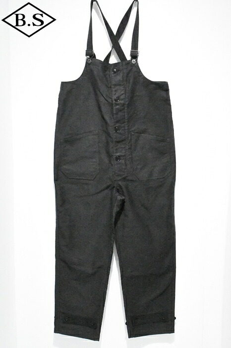 コリンボ COLIMBO パンツ ZA-0230 OLD MIDSHIPMENS BIB OVERALL DECK BLACK