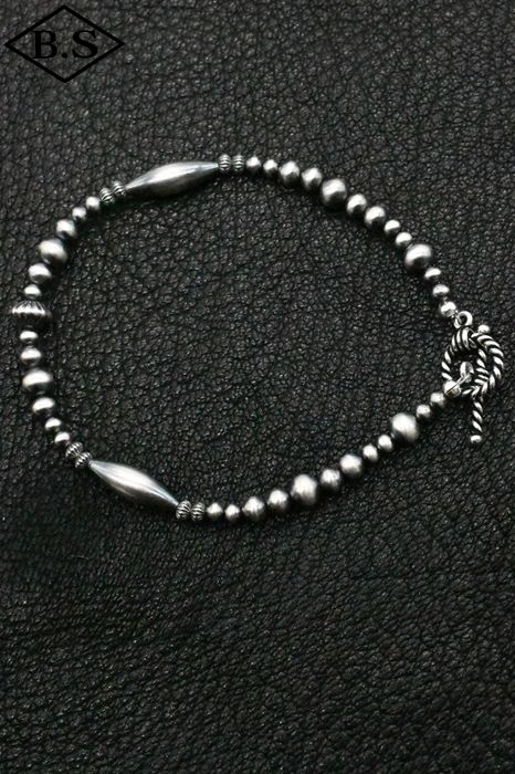 【継続期間制限事項尖んがり5倍】北米インディアン宝飾品 INDIAN JEWELRY 小物 腕輪 FB35-006 ナバホパールブレスレット 20.5糎 ネックレスチェーン-メンズジュエリー・アクセサリー-ジュエリー・アクセサリー