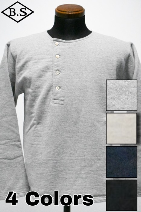 プリクエル PREQUEL 長袖プルオーバー C1011 Henley Sweatshirt ヘンリースウェットシャツ