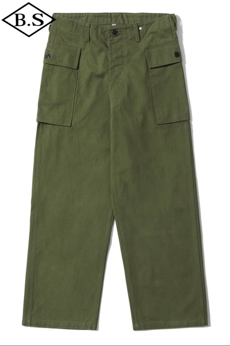 バズリクソンズ BUZZ RICKSON’S パンツ BR42638 TROUSERS, HERRINGBONE TWILL SPECIAL OLIVE