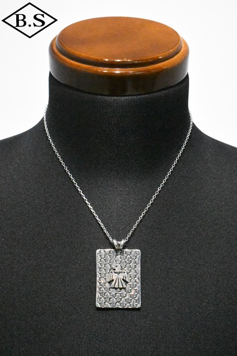 【継続期間押さえる尖んがり5倍】北米インディアン宝飾品 INDIAN JEWELRY 小物 腕輪 ナバホー族 洋弓 リーブス Bo Gary Reeves サンダーバード しろがね色