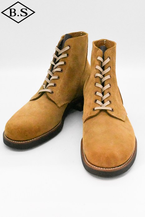 【継続期間制限事項尖んがり5倍】ローリングダブトリオ Rolling dub trio ブーツ RDT-M11 M42.5 (Beige Wax Suede)