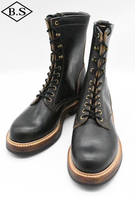 ウエストライド WESTRIDE ブーツ LACE UP WORK BOOTS BLACK