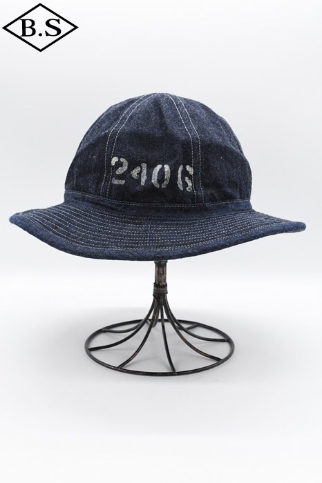 コリンボ COLIMBO キャップ ZB-0601 Doughboy Hat (Army Hat) "2406 FIELD STENCIL" ドゥボーイハット / Indigo Denim|BarnStormer3号店
