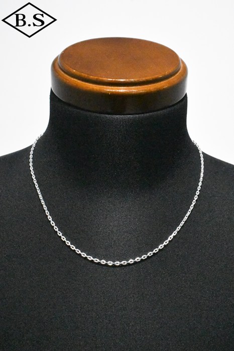 北米インディアン宝飾品 INDIAN JEWELRY 小物 首飾り CL80/2C-50 幅2.2粍 あずき2面とり捨てるチェーン店 線径0.8粍 50糎