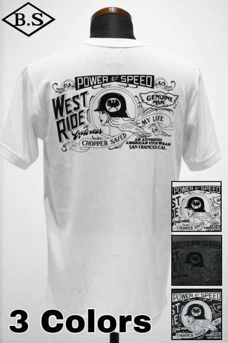 ウエストライド WESTRIDE Tシャツ POWER DRY TEE-2: POWER AND SPEED｜BarnStormer3号店 6,930円