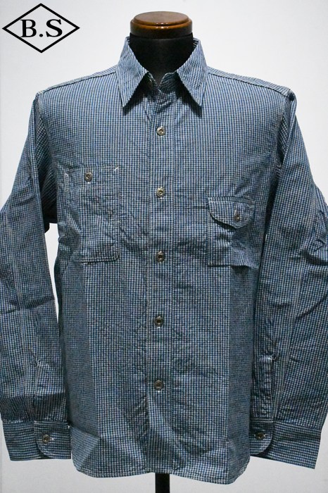 ジェラード JELADO 長袖プルオーバー JP21126 L/S Smoker Shirt / INDIGO メンズファッション-カジュアルシャツ