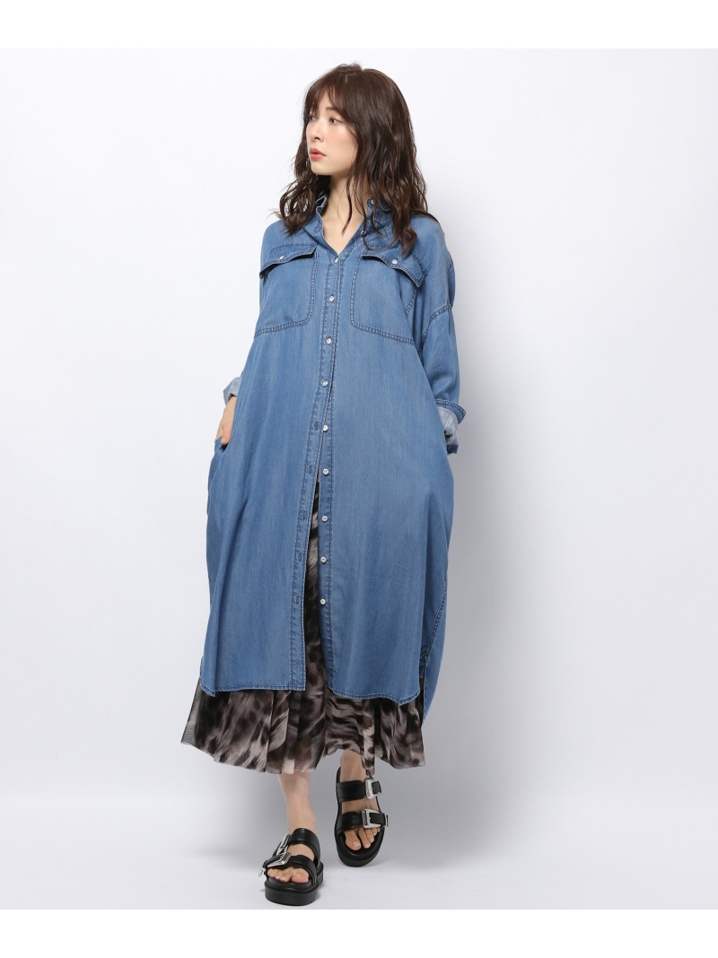 Hd Almond Ls Healthy Denim バンヤードストーム ワンピース シャツワンピース ブルー グレー 送料無料 Rakuten Fashion Butlerchimneys Com