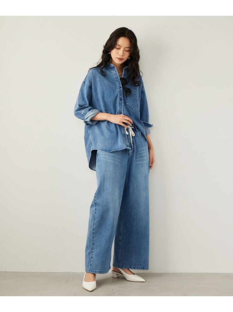 SALE／50%OFF】カットデニムシャツジャケット BARNYARDSTORM バン