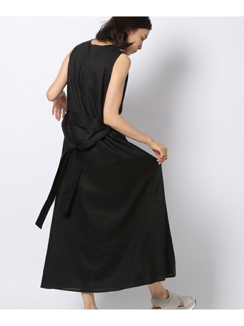 Vネックマキシリネンop Barnyardstorm バンヤードストーム ワンピース ノースリーブワンピース カーキ ブラック ブラウン 送料無料 Rakuten Fashion septicin Com