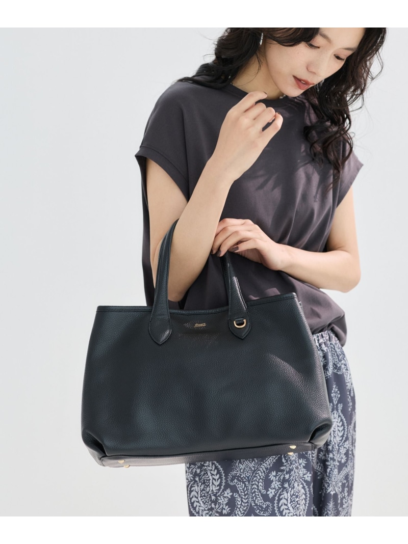Beau\u0027re(ヴュレ別注) / レザービックトートBAG BARNYARDSTORM バンヤードストーム 御徒面子 トートバッグ 赤銅色 黒いこと【貨物輸送無料】[ Fashion]