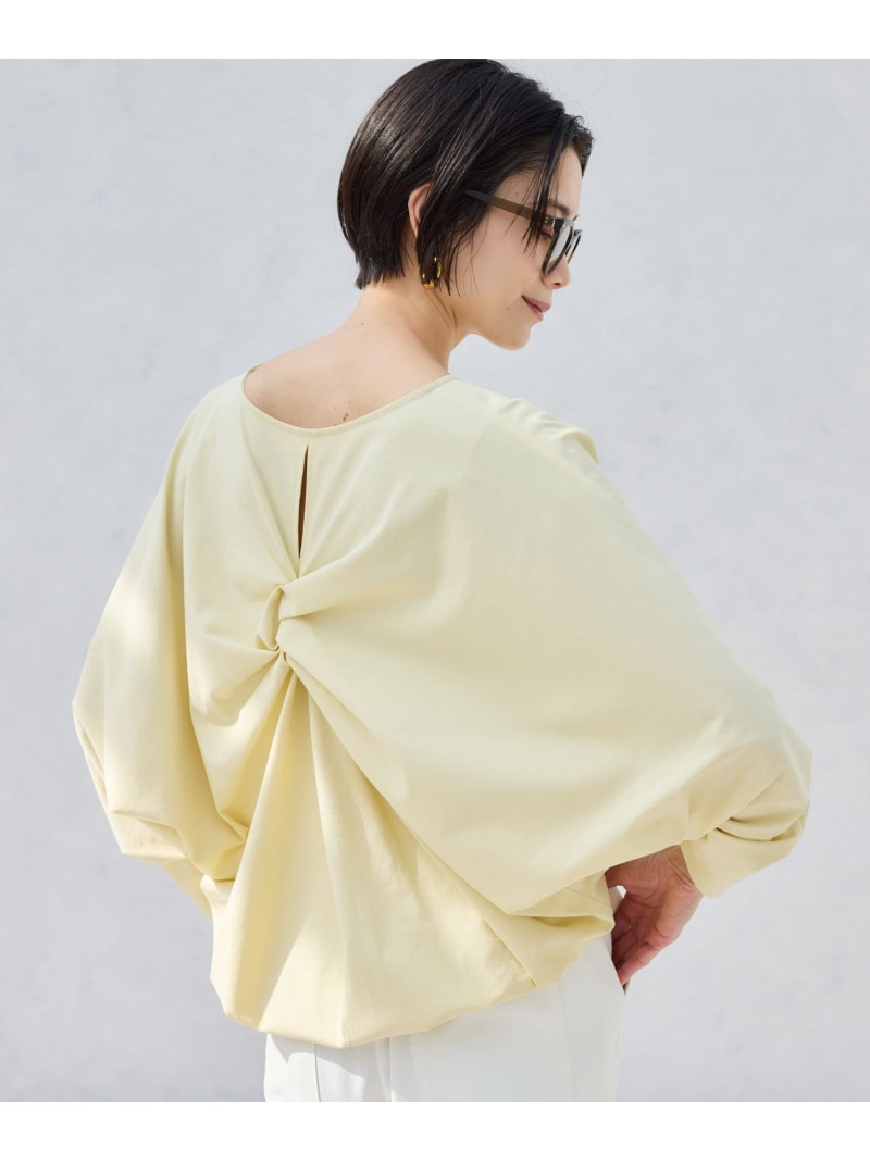【SALE／20%OFF】バックツイストプルオーバー【当たること冷感 / 吸水速乾】 BARNYARDSTORM バンヤードストーム トップス カットソー・プルオーバー 黄色 白いこと 薄墨色 赤銅色【RBA_E】【貨物輸送無料】[ Fashion]