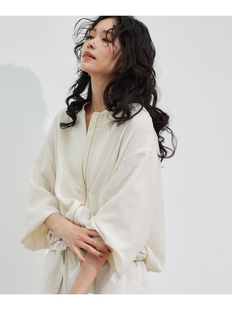 バンヤードストーム　ダブルジップ　ダブルクロスブルゾン　エクリュ　きれいめ バンヤードストーム ダブルジップ ダブルクロスブルゾン エクリュ