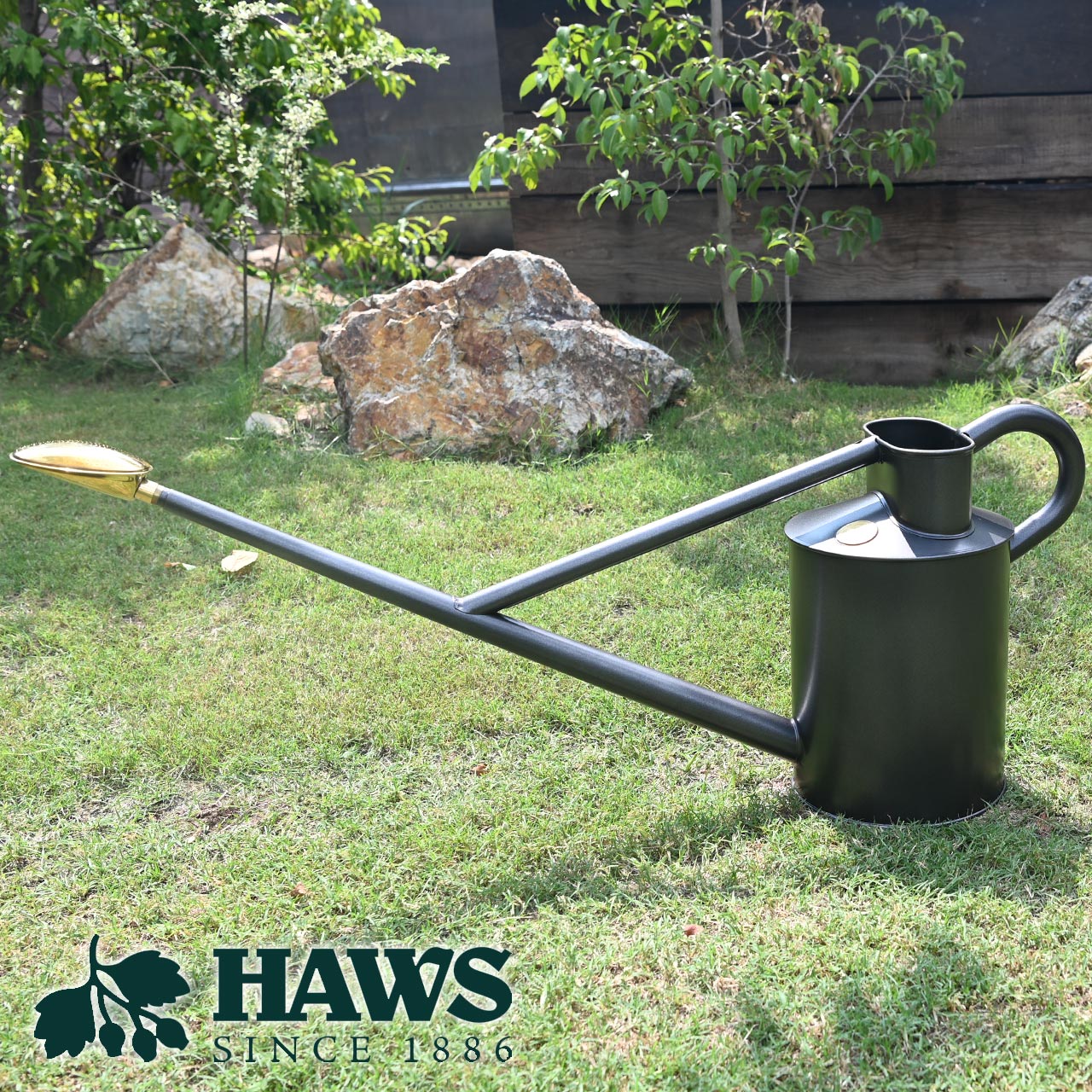 英国 HAWS The Warley Fall 9L グラファイト オリジナルカン じょうろ ジョウロ 大容量｜芝生のことならバロネスダイレクト