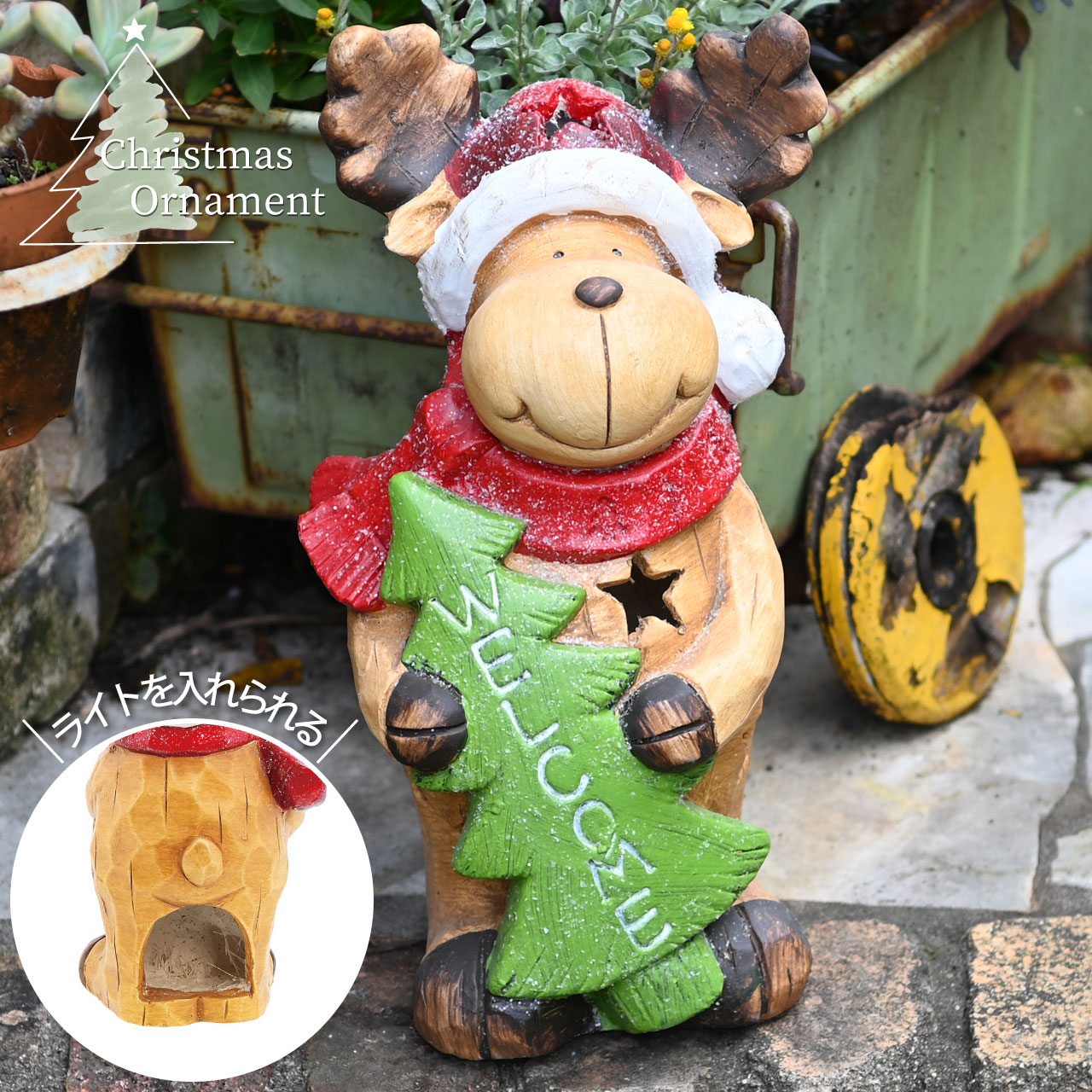 楽天市場】オーナメント クリスマス オブジェ トナカイA クリスマス