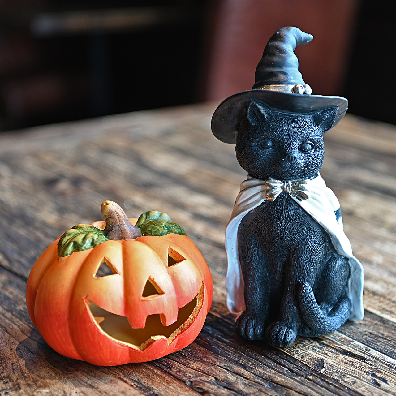 【Momo mom様】黒猫とジャックオランタン ミニおばけ 他 ハロウィン黒猫とジャックオーランタン(受注制作) 羊毛フェルト ninjin