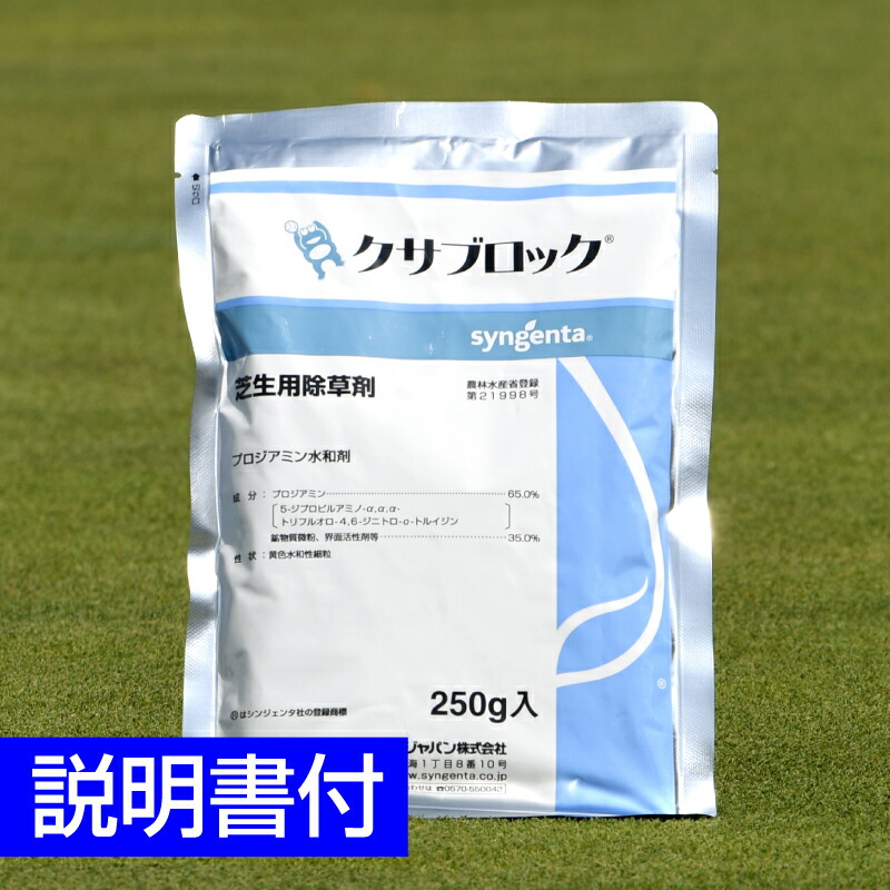 イネ科 芝生用除草剤 使用説明書付き ベントグラスに使える 一年生イネ科雑草が生える前にまく除草剤 除草剤 250g クサブロック 日本芝 イネ科 芝生用除草剤 高麗芝 ベントグラス ケンタッキーブルーグラス 芝生のことならバロネスダイレクト 雑草対策 野芝