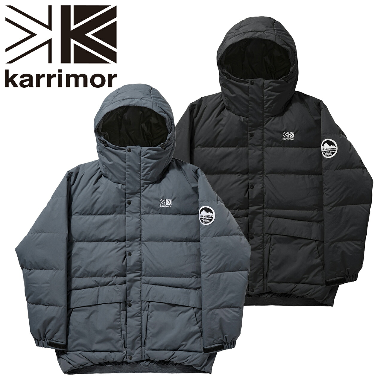 【日本正規輸入販売品】karrimor カリマー eday down parka Lサイズ イーデイ ダウン パーカー stone black 101541｜バロネスアウトドア