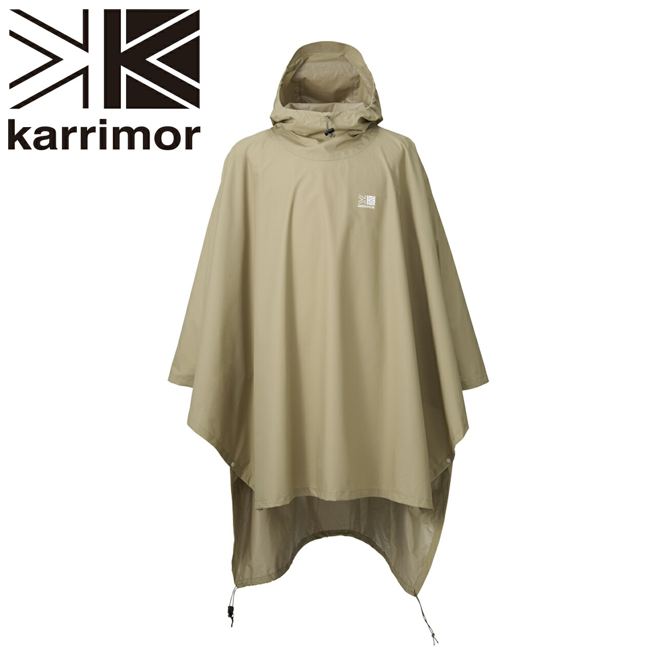 【日本定まりインポート売りわたす品】 karrimor カリマー carry poncho 持ちはこび ポンチョ  Light Khaki M大いさ L大いさ レインポンチョ メンズ レディース 雨合羽 はっ水 軽さ 283g 背嚢相応う 背嚢相応う 30L 山登り 山歩き トレッキング アウトドア レインウェア 雨具 難民キャンプ