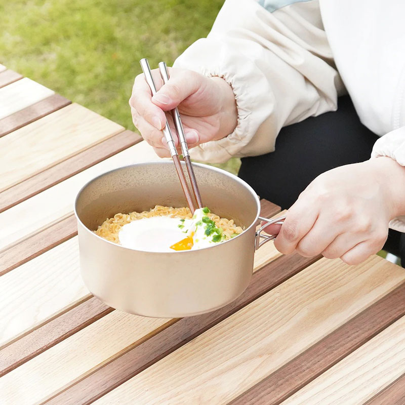 お買い得品 belmont ベルモント チタンクッカー4点セットM ケース付 クッキング 調理道具 食器 スタッキング フライパン 鍋 キャンプ  アウトドア バーベキュー bm-037 fucoa.cl
