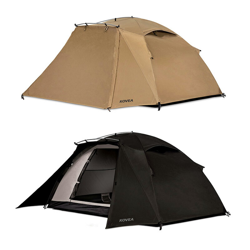 【正規販売】KOVEA コベア T CORE Tコア 選べる2色 タン ブラック テント 快適 アルパインテント 2人用キャンプ アウトドア バーベキュー|バロネスアウトドア