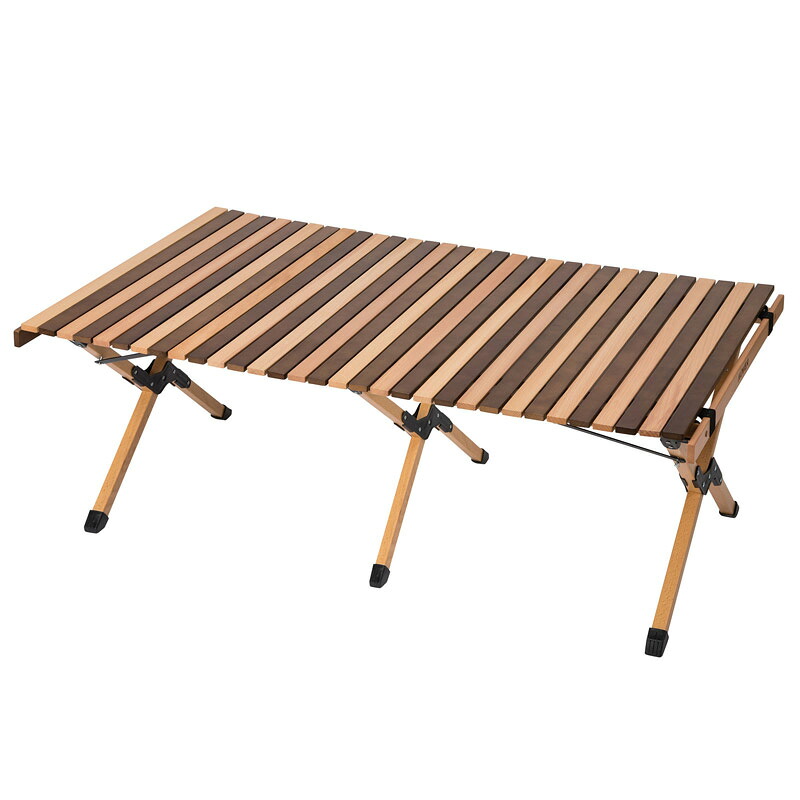 【正規販売】KOVEA コベア BELLO WOOD ROLL TABLE L ベロウッドロールテーブル L 120cm ブナ コンパクト 組立簡単 キャンプ アウトドア バーベキュー|バロネスアウトドア