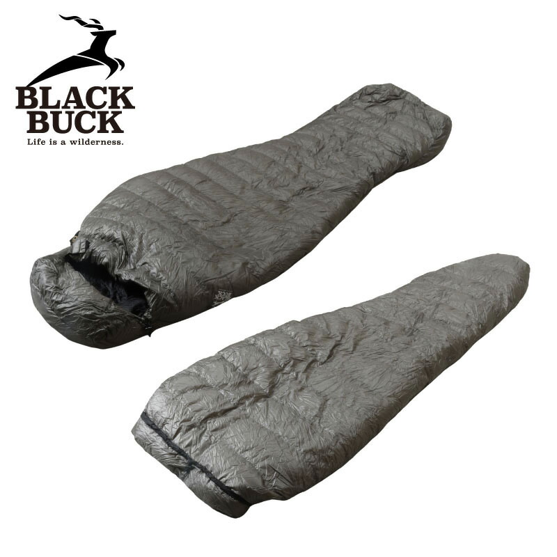 BLACKBUCK 黒いことうしろ側 SEQUIOIA\u0026ZION SET セコイア＆ザイオンセット 暗灰色薄墨色 シュラフ 寝袋 おっ母さん型 キルト型 フットボックス ネックバッフル 寝具 軽さ パウダーコンパクト オール時季 アウトド アキャンプ