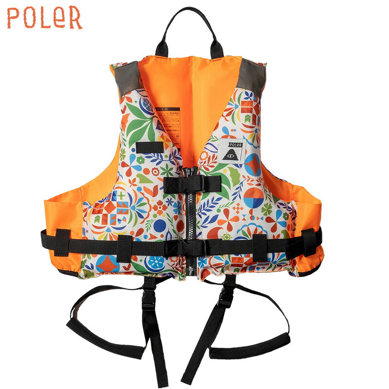 POLeR ポーラーW\u0026KIDS FLOATING VEST WHITE フローティングベスト ホワイト ライフジャケット 川遊び 釣り キャンプ アウトドア