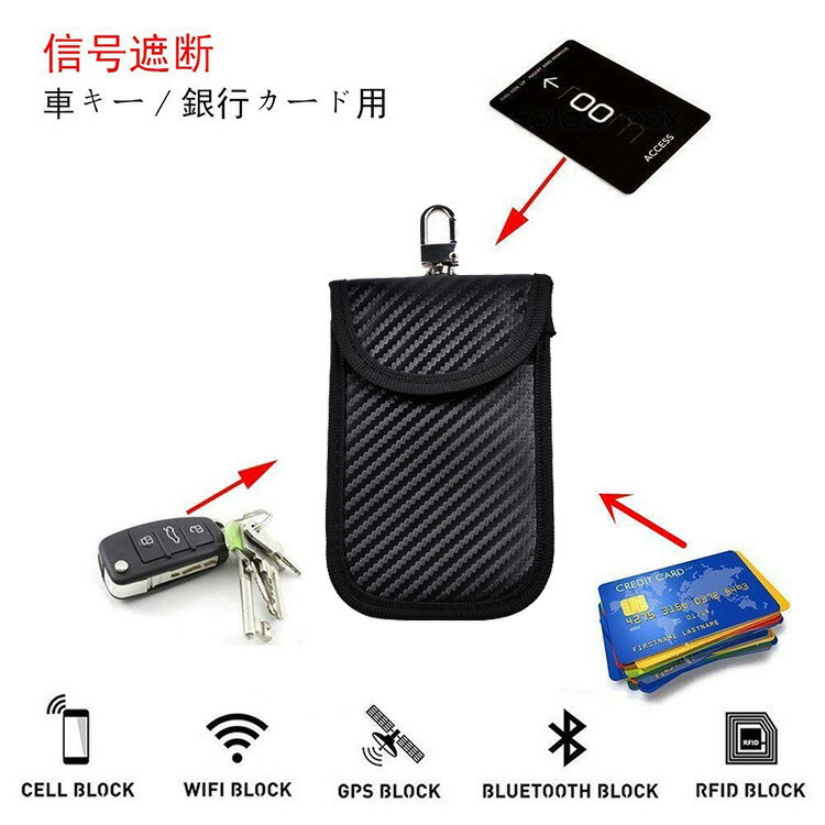 リング付きスマートキーポーチ